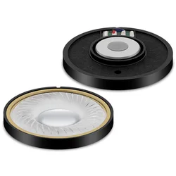 2PCS Huayunxin 50mm Plated Beryllium Diaphragm Neodymium Magnet Gameing Headset Audio Equipment Dynamic Driver Speaker Unit