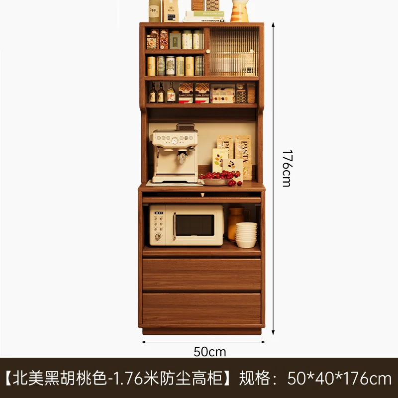 Dining side cabinet integrated locker against the wall, living room storage cabinet floor locker