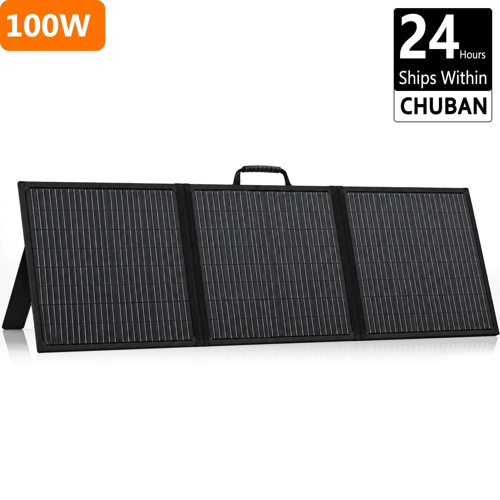 Tragbares Solarladegerät 100W Faltbares Solarpanel für Solargeneratoren Outdoor Camping Reise Powerbank Handy USB Typ-C