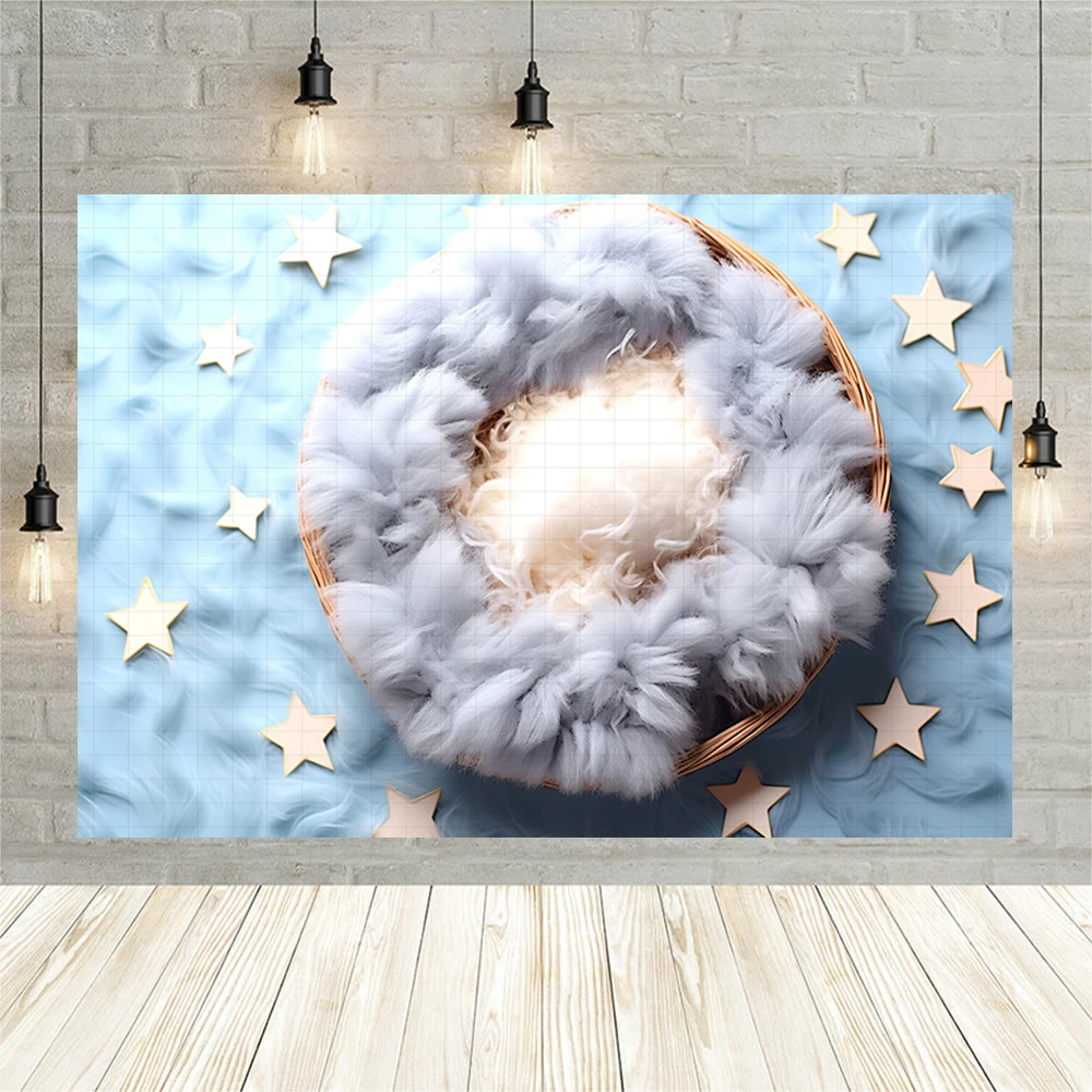 Newborn Sleeping Baby Portrait Photography Backdrop Boy and Girl Birthday Party Background Photographic for Photo Studio Props