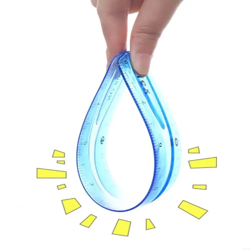 G8TA 2PCS Clear Clear Ruler, Safety Safety Safety Kids School School สำหรับโรงเรียนและสำนักงาน