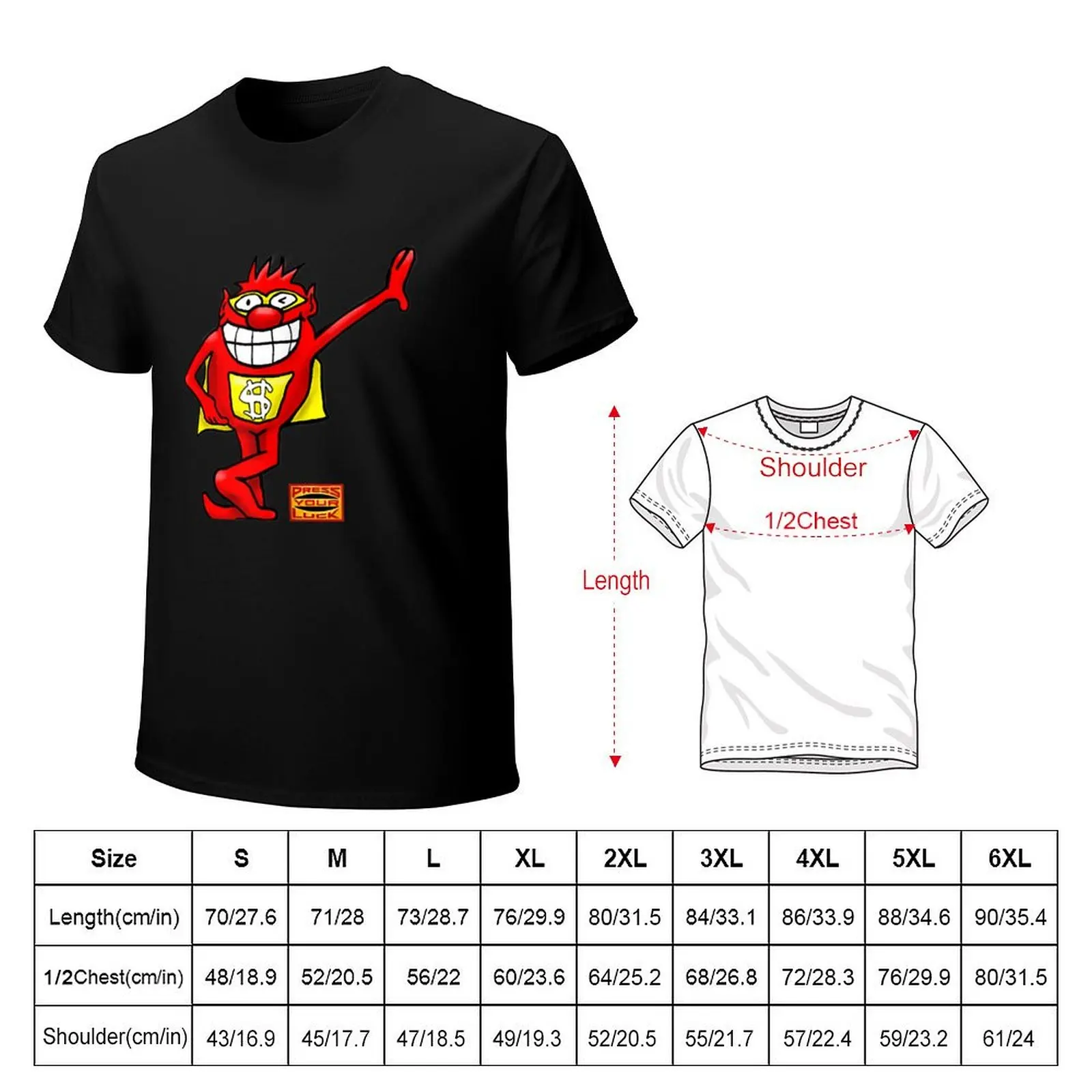 BUZZR Press Your Luck Whammy T-Shirt tops quick drying blacks mens t shirts top quality