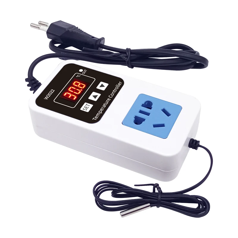 

W2022 Digital Temperature Controller Thermostat Socket Thermostat Switch 220V Temperature Controller with Digital Thermostat