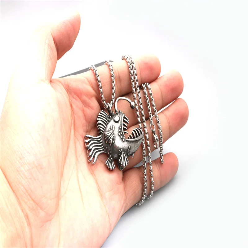 شخصية الموضة فانوس الحيوان الأسماك سلسلة بدلاية قلادة فاسق للرجال النساء حفلة إكسسوارات جذابة الديكور بالجملة #3