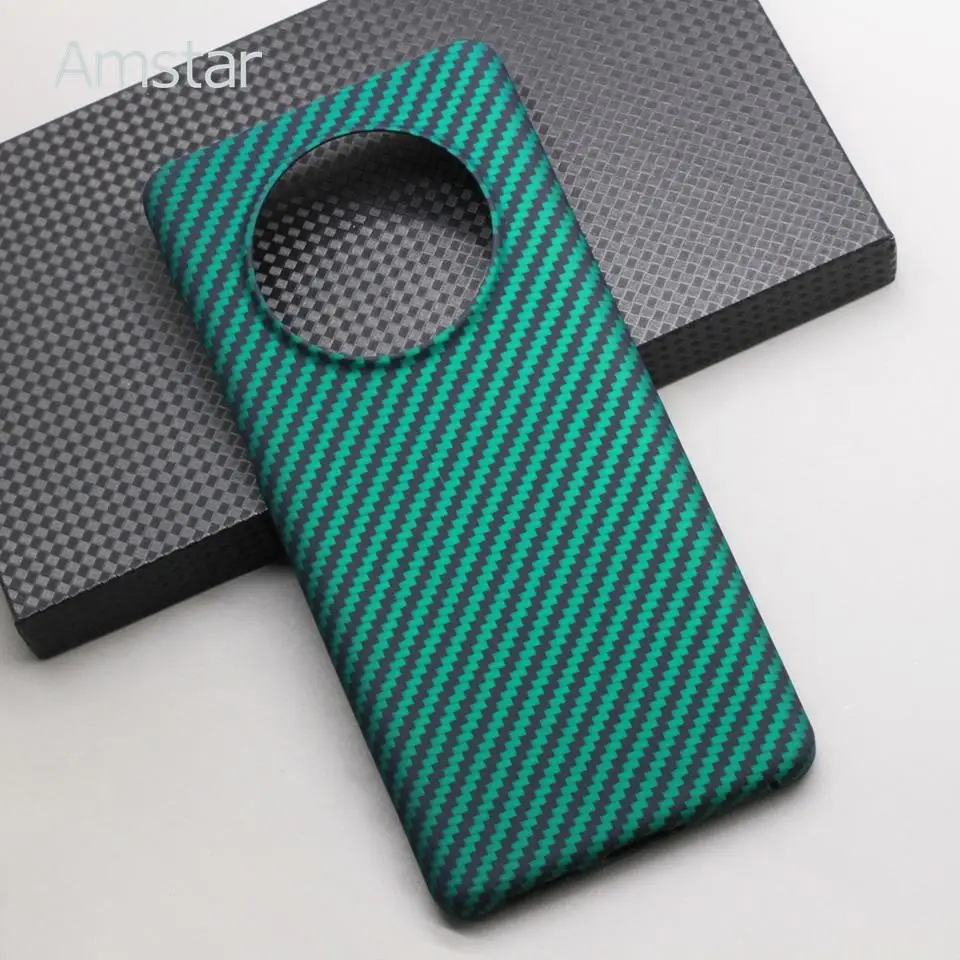 Amstar Emerald-green Carbon Fiber Case for Huawei Mate 50 Pro Ultra-thin Anti-drop Aramid Cover 50 Cases