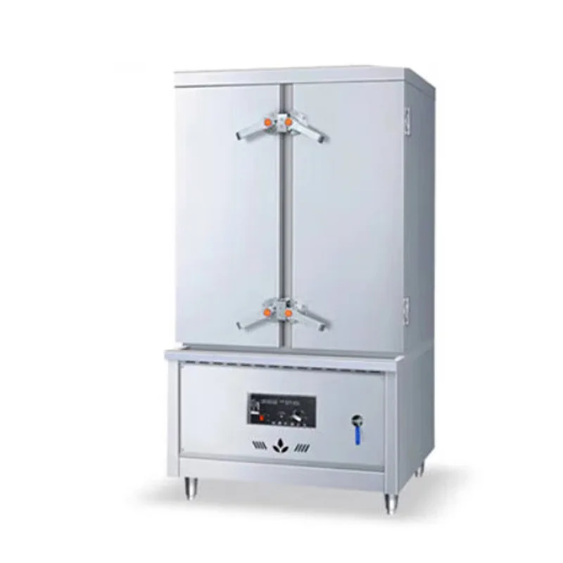 Commercial kitchen appliances, gas, double door steam cabinet