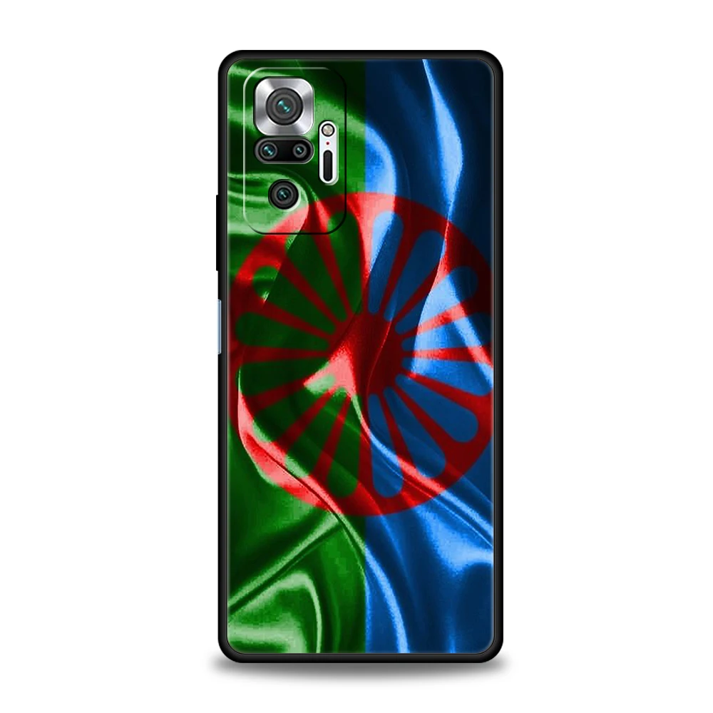 Gypsy Romani Roma Flag Phone Case Cover for Redmi 14C 10C Note 14 13 12 10 11 Pro Plus 7 8T K40 K50 Gaming Pro 5G Soft TPU Shell