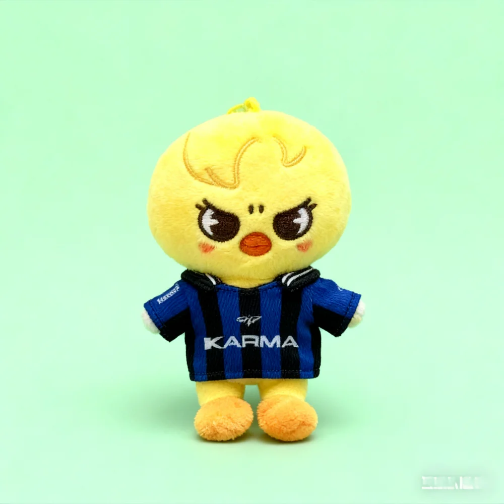 Novo chaveiro de pelúcia fofo do grupo de KPOP Stray Kids, estrela da música coreana, álbum KARMA, 10 cm, da SKZOO, presente.