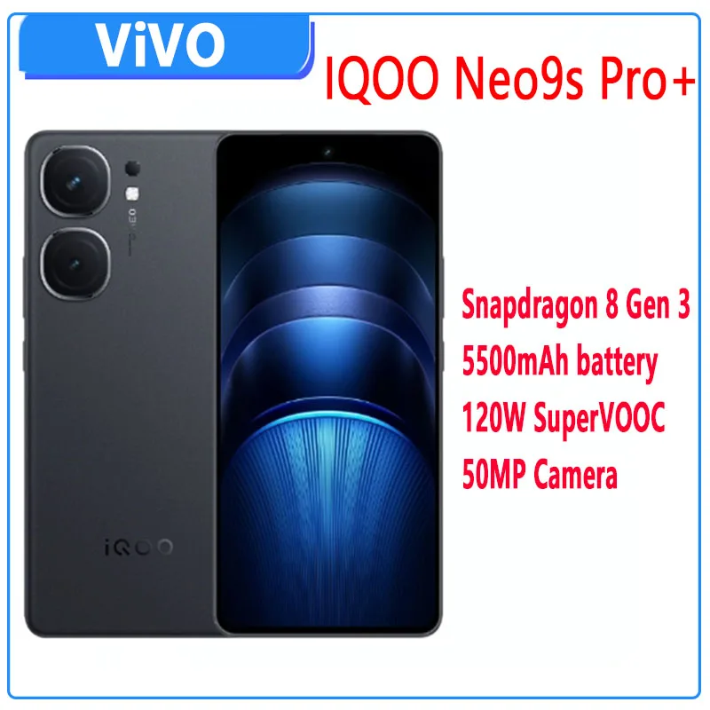 VIVO iQOO Neo 9S Pro Plus Mobile Phone Snapdragon 8 Gen 3 Android 14.0 OTA 6.78