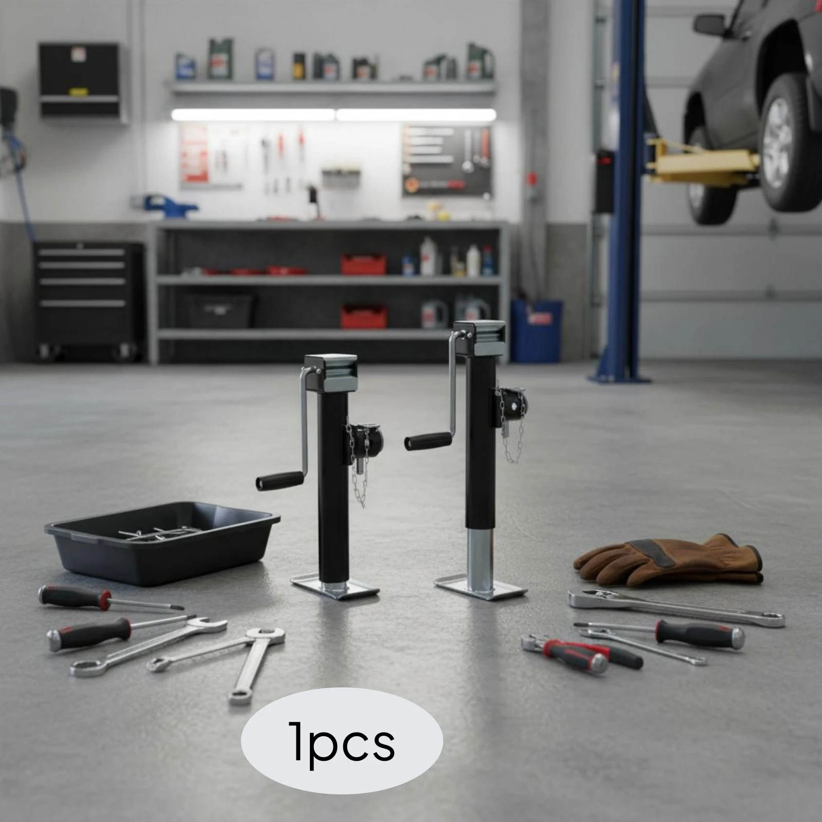 

RV Hauling Unit Lift Heavy Duty Hauling Unit Coupler Lift Easy to Install All Metal Construction for Camping, Garage