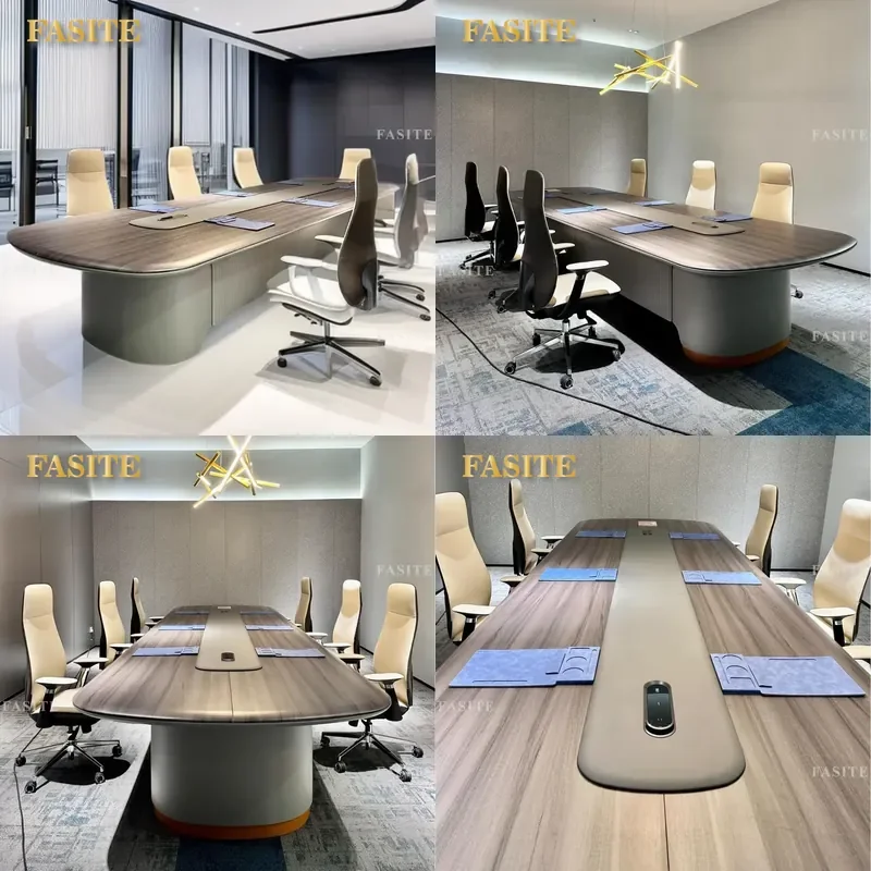 For Modern Oval Conference Table Large Long Meeting Desk High End Business Simplicity Reception Negotiation Furniture