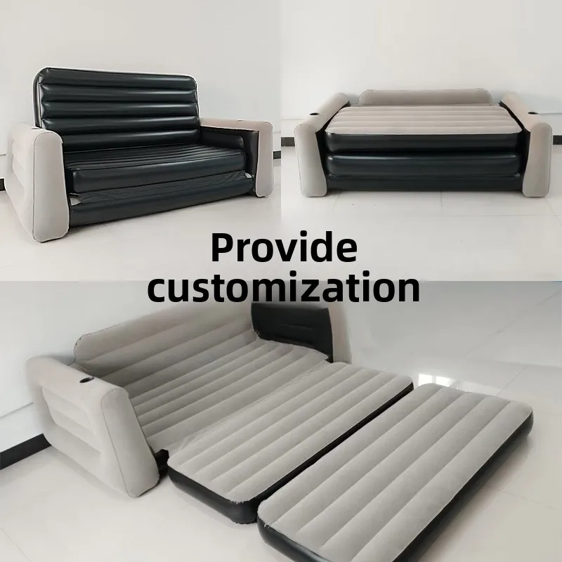 Hot-Selling Foldable Inflatable Eco-Friendly PVC Modern Sofa Bed Recliner For Children's Bedroom Sleeping view 3