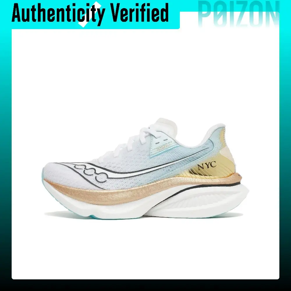 Zapatillas de running Saucony ENDORPHIN AZURA+ para mujer, de caña baja, color blanco. | Oro S101348-1038