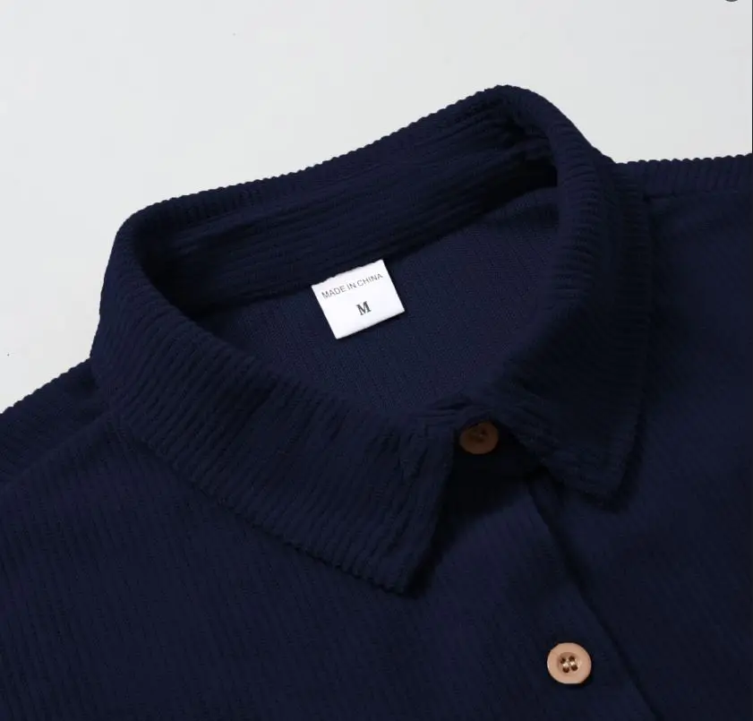 Men's shirt, neat and simple, full of texture, classic and enduring, simple and advanced.