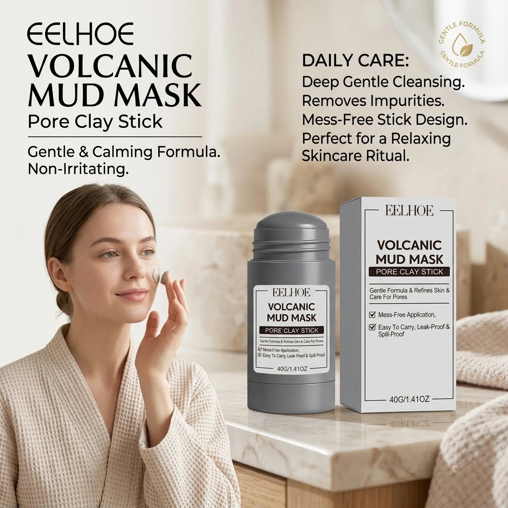 Mud Mask Kaolin - قناع الطين البركاني على شكل عصا