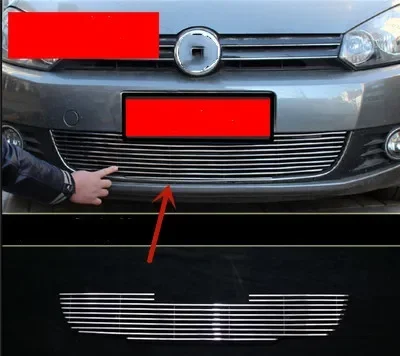 For Volkswagen Golf 7 2014-2016 High-quality aluminum alloy air intake grille sand control stone Insect Protection car styling