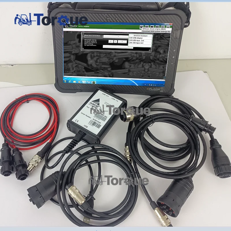 

Xplore Tablet Massey Ferguson For AGCO Interface Agricultural Electronic Diagnostic Tool Tractor for solving diffirent troubles
