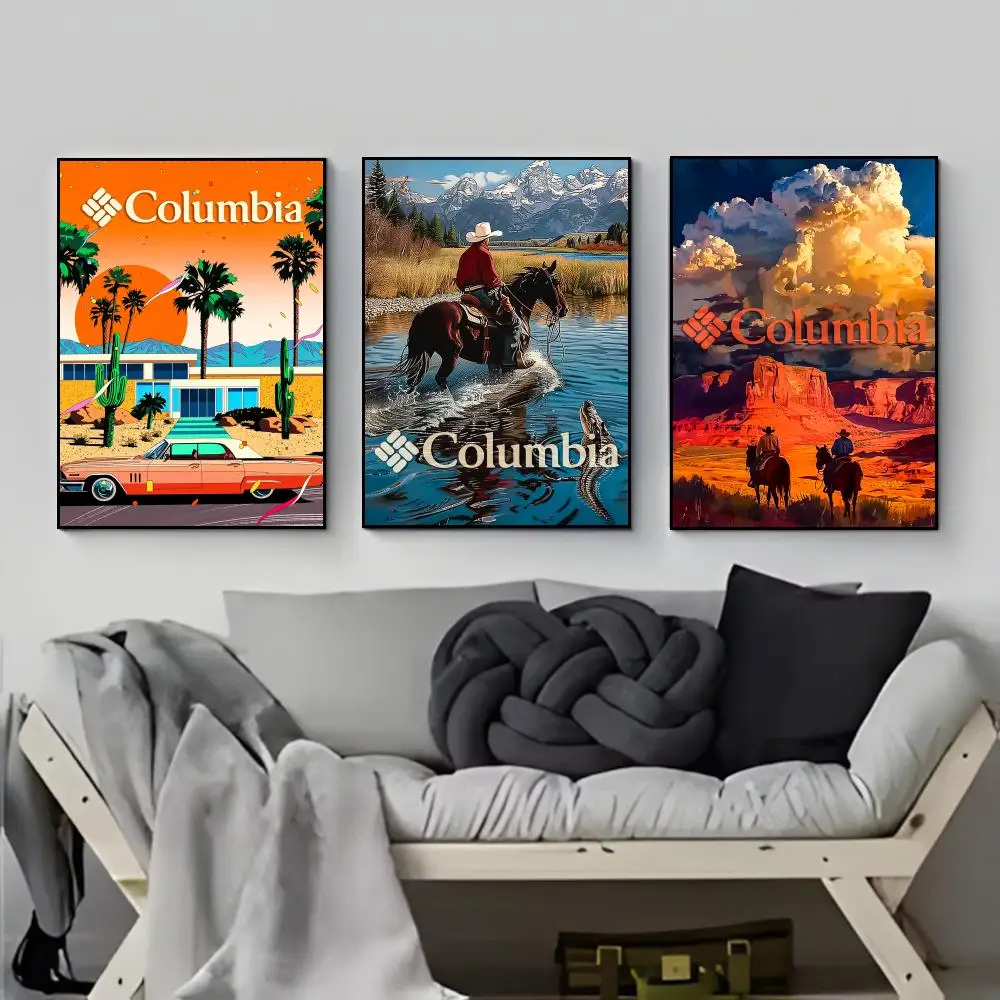 Lively Cultural Country Columbia Poster Poster HD  Waterproof Wall Sticker Bar Living Room Decor Gift