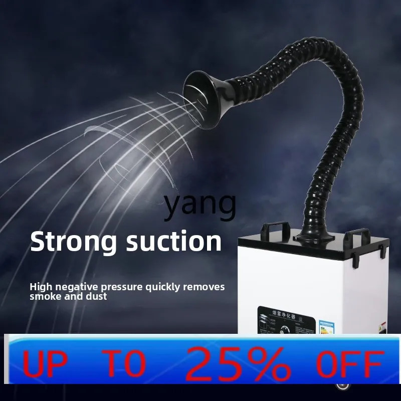 

lhh solder smoke purifier industrial small smoke exhaust machine mobile