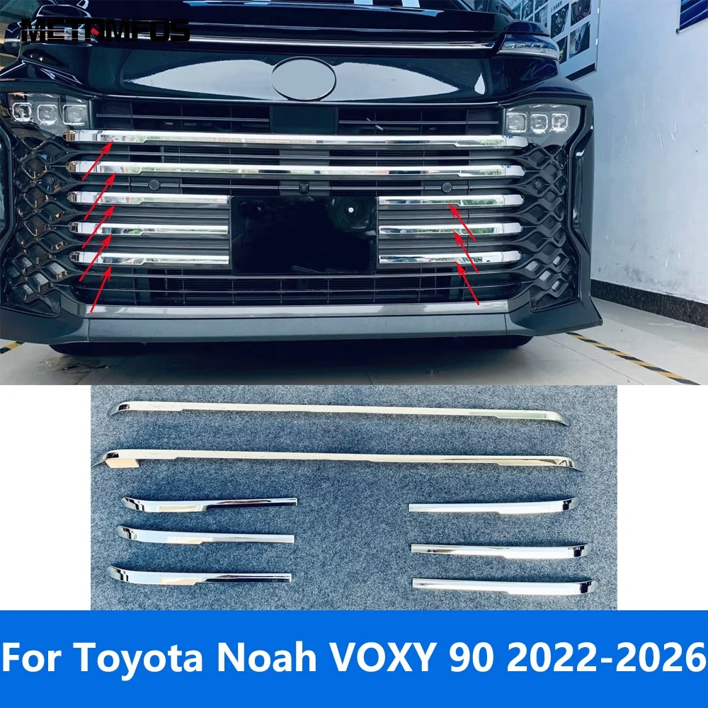 

Накладка на переднюю решетку для Toyota Noah VOXY 90 серии 2022 2023 2024 2025 2026 Хромированный бампер Гоночная решетка Молдинг Накладка Аксессуары
