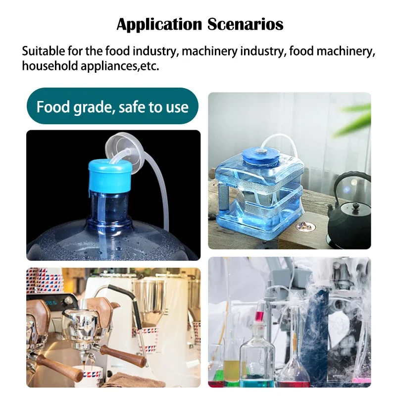 1 ~ 10 متر الوردي الغذاء الصف ID 2 ~ 8 مللي متر أنبوب السيليكون غير سامة مرنة حوض السمك الري الهواء شرب الأنابيب حديقة خرطوم المياه #6