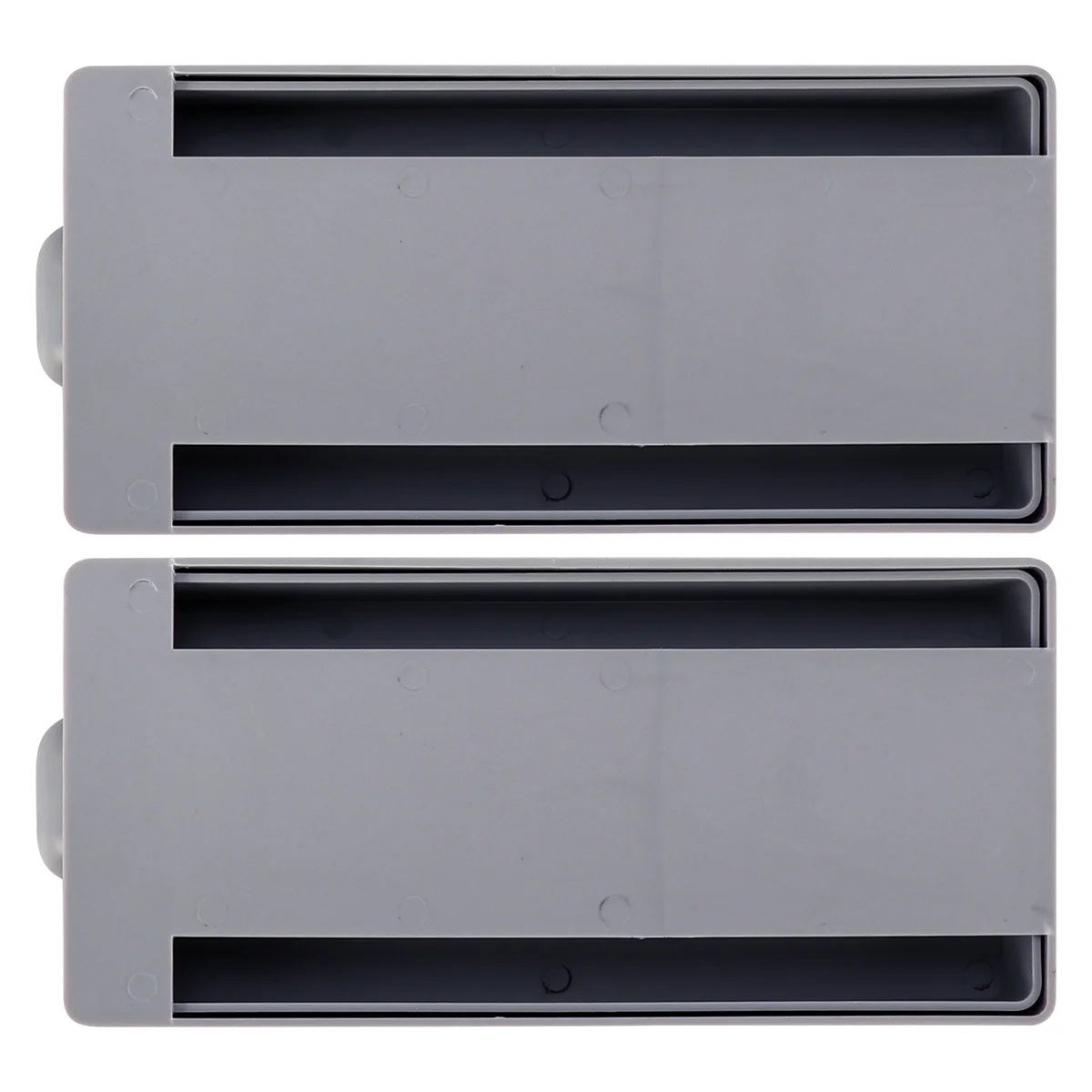 

2pcs Storage Drawer Hidden Organizer Self-Adhesive Tray For Desk Kitchen Bedroom Under Bed Drawer Space Saving Abs Acrylic