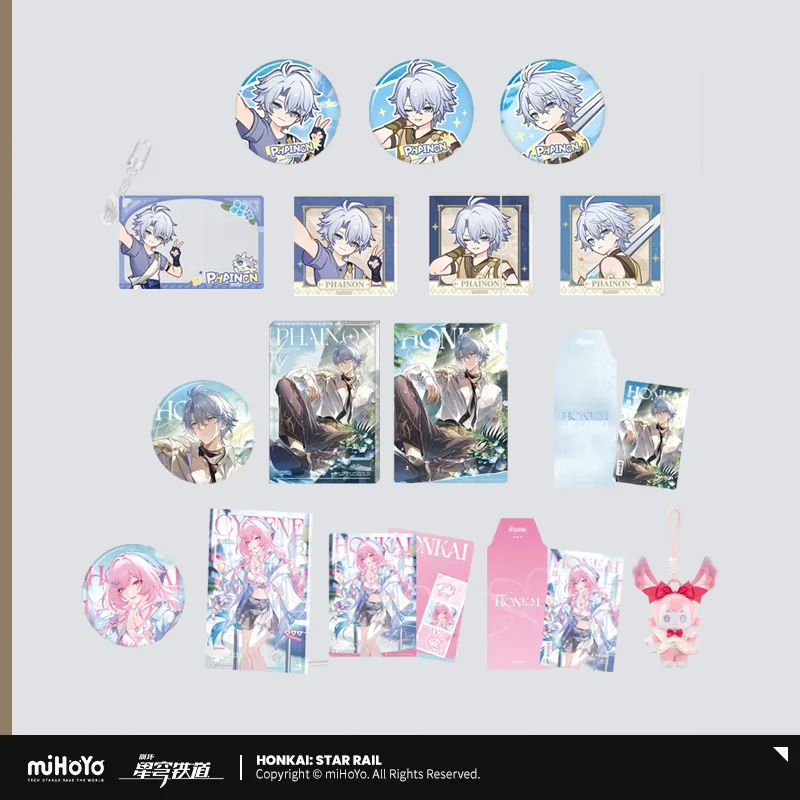 Prévente Sunsyea Honkai Star Rail Marchandises Officielles miHoYo Original ZXLMDYXR MHJR FMPS Badge Porte-clés Phainon Cyrene
