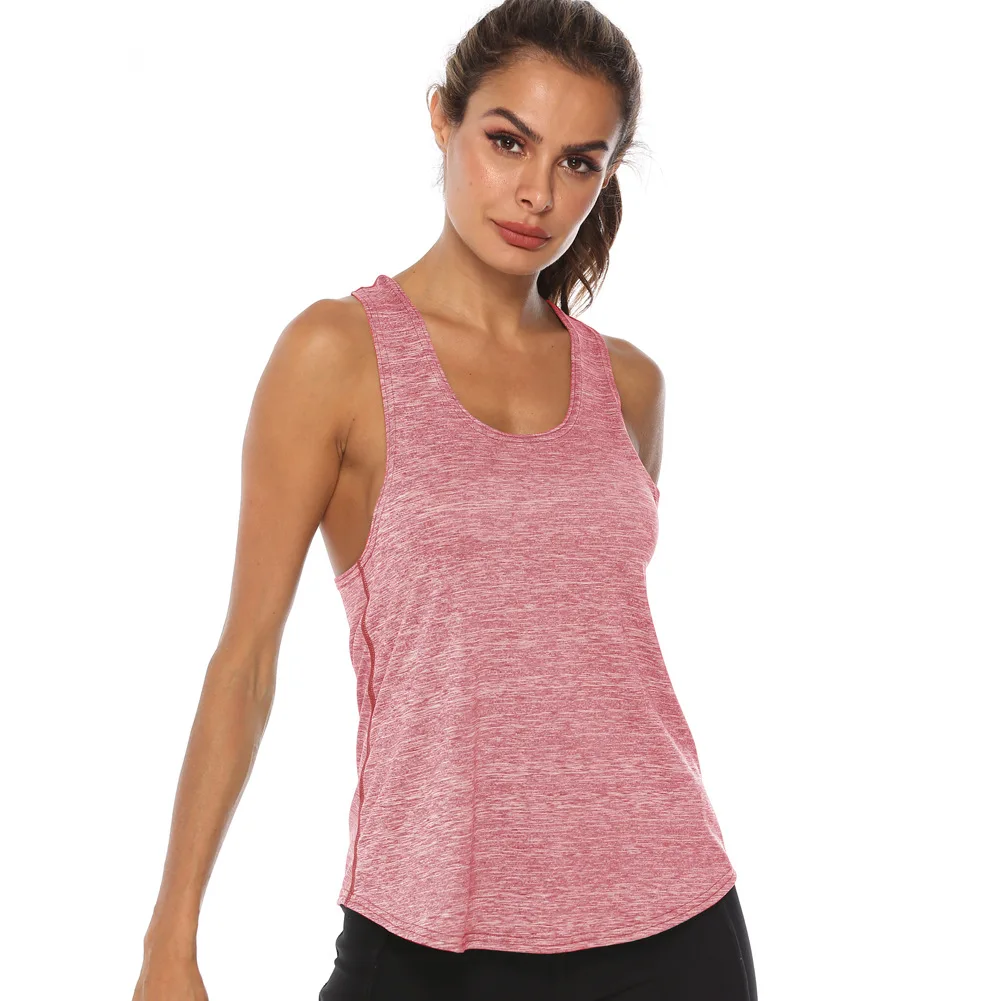 STOUREG Sleeveless Racerback Yoga Tank Top,Women\'s Quick Dry Running Training Sports Vest Fitness Gym Top Workout Yoga Shirts