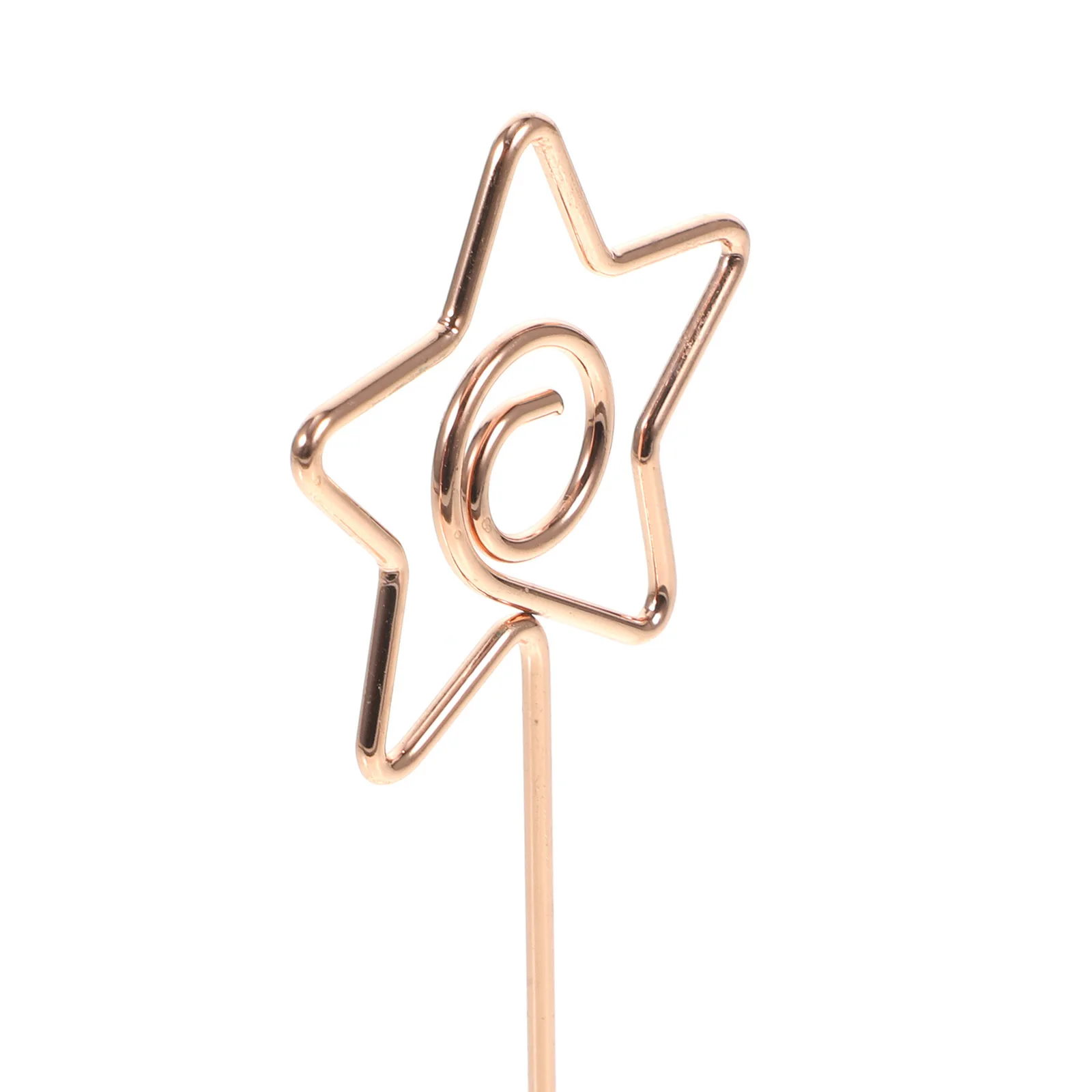 

6pcs Love Card Holder Mini Place Card Holders For Wedding Table Number Display Stand Photo Clip Spiral Base Table Sign Holder