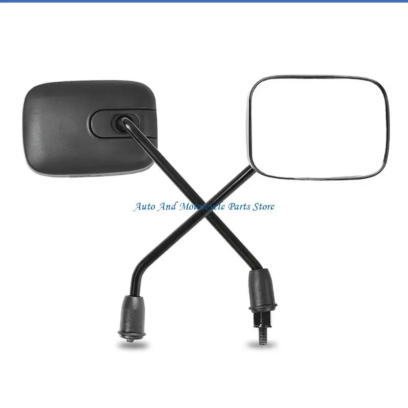 P9FD Anti Glares Motorcycle Rearview Mirror Broad Field Of View Shockproof Construction Easy Mounting