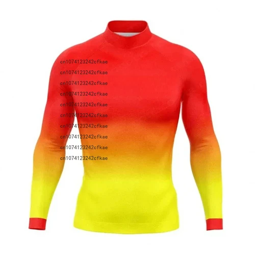 Imagen 2 del producto Camisa de Surf de manga larga Rashguard para hombre, protección UV, ropa de playa, traje de baño UPF, ropa de gimnasio