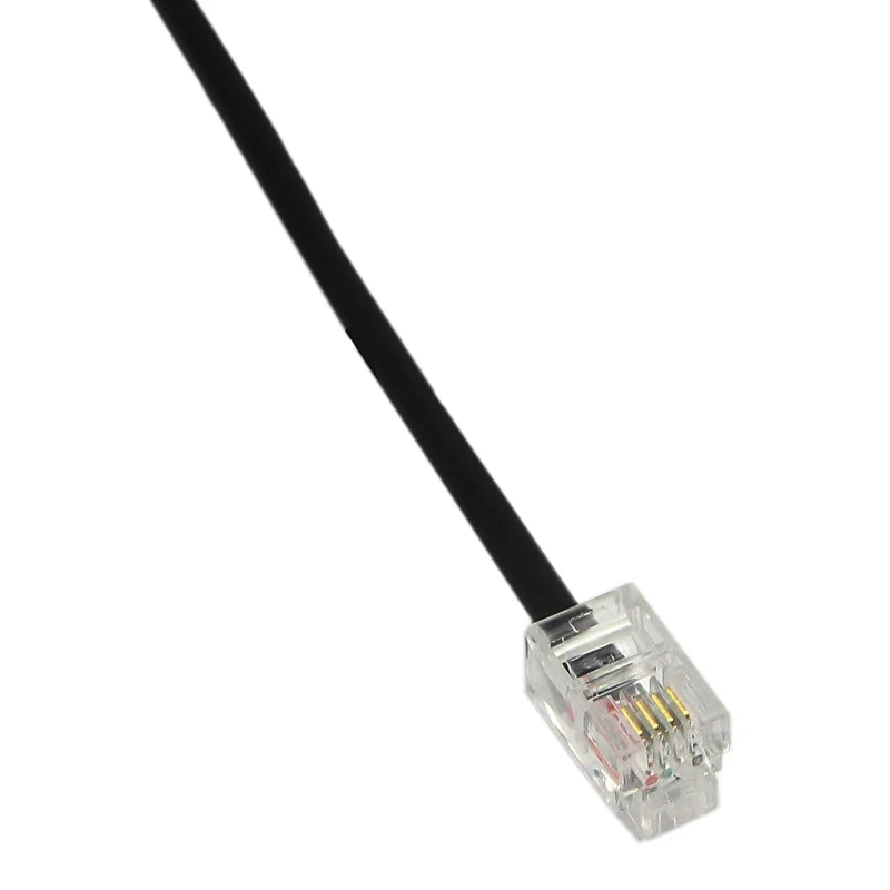 Universal Extension Cable RJ9 Male to 2 Female 4P4C Connector Adapter Splitter RJ9 Telephone Splitter Line Replacement