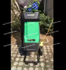 High Power Electric Wood Chipper Shredder for Branch Logs, Portable Garden & Orchard Use from Direct Manufacturer