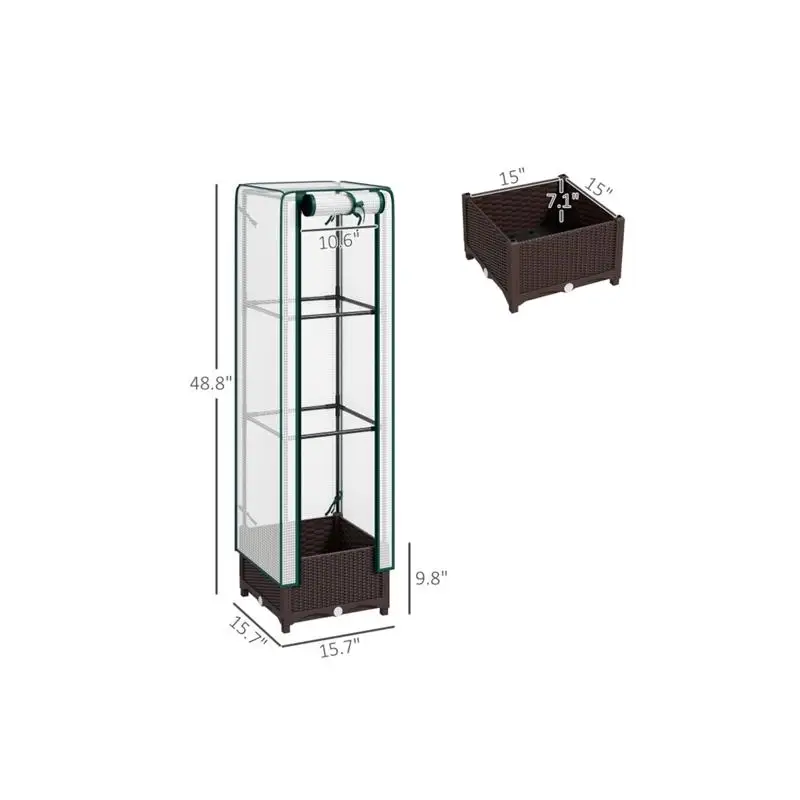 دفيئة صغيرة للنباتات الداخلية، منزل حديقة صغير محمول، مجموعة أدوات بداية الشتلات، مزايا توفير المساحة وسهولة #3