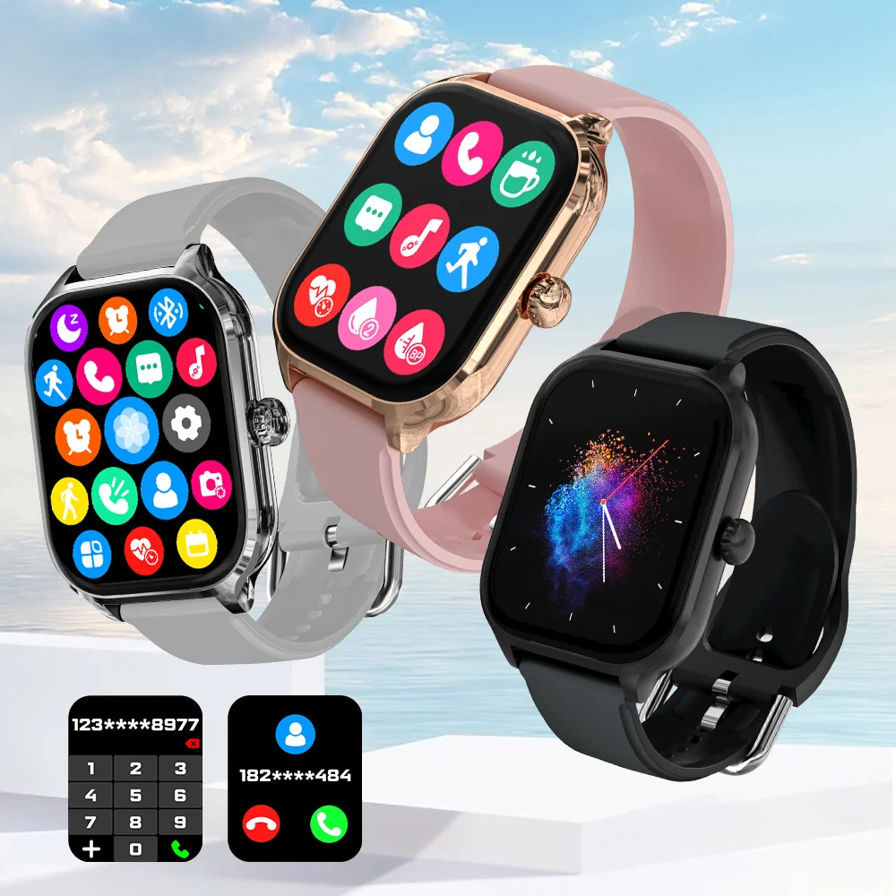 LAXASFIT H9 Smart Watch Dialing Answering Calls Exercise Tracking Heart Rate Sleep Monitor Bluetooth Smartwatch Man Woman Gift