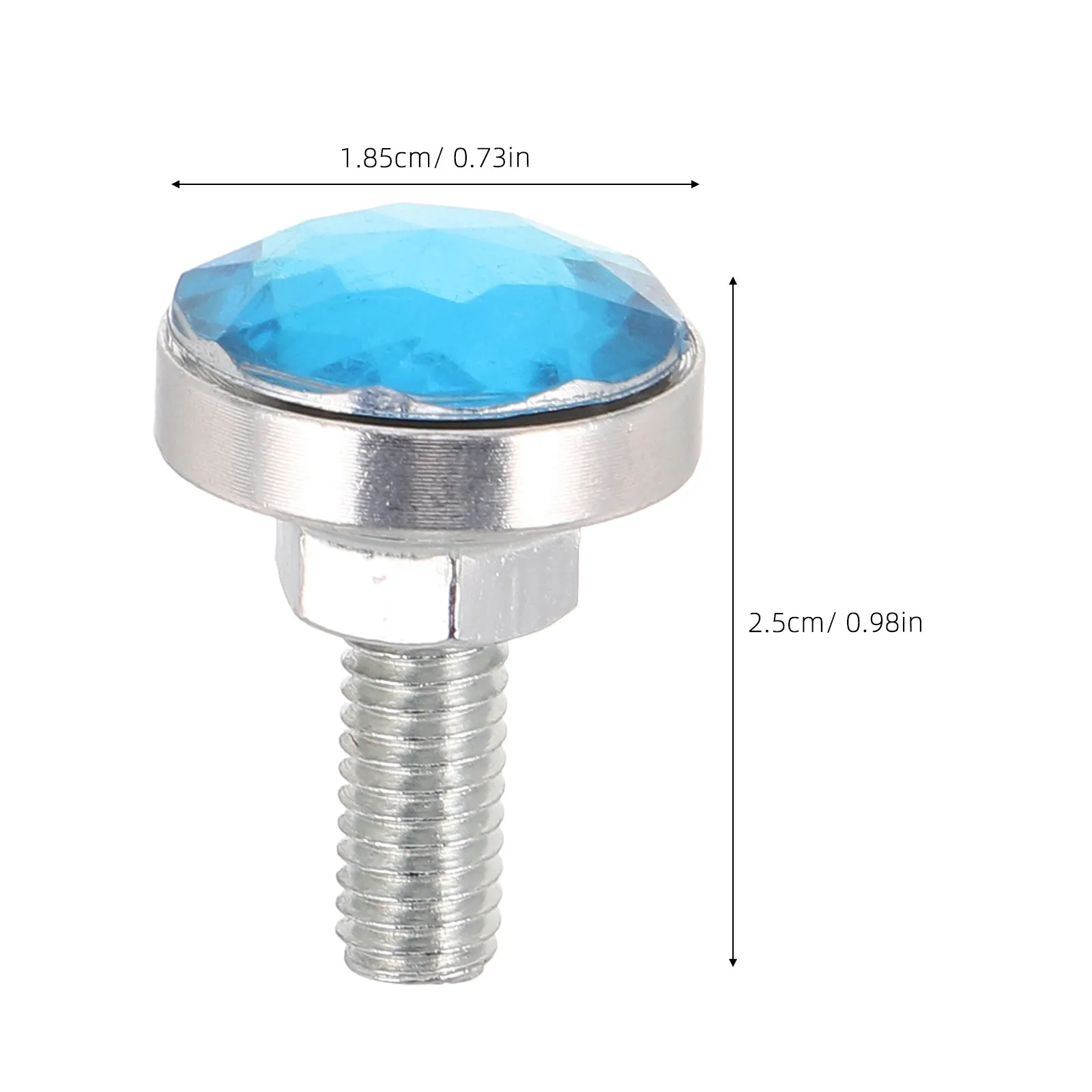 4Pcs Motorcycle License Plate Fasteners M6 Alloy Plastic Bolts Set Secure Number Plate Screws for Motorcycle Mounting - view 3