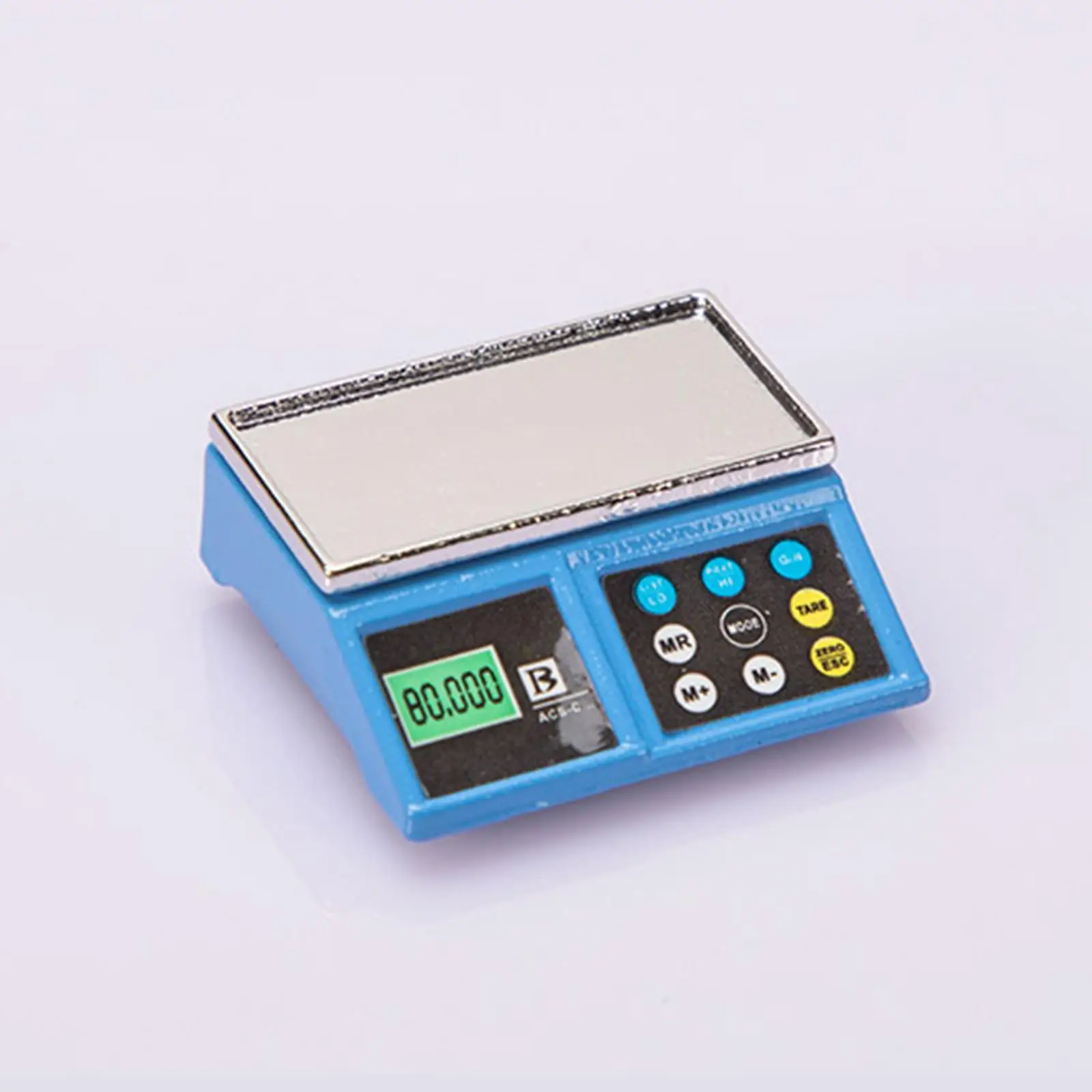 مقياس إلكتروني مصغر مصنوع من خليط معدني موديل 1 12 دعامة بيت الدمى لملحقات المطبخ وعرض أثاث الألعاب #3