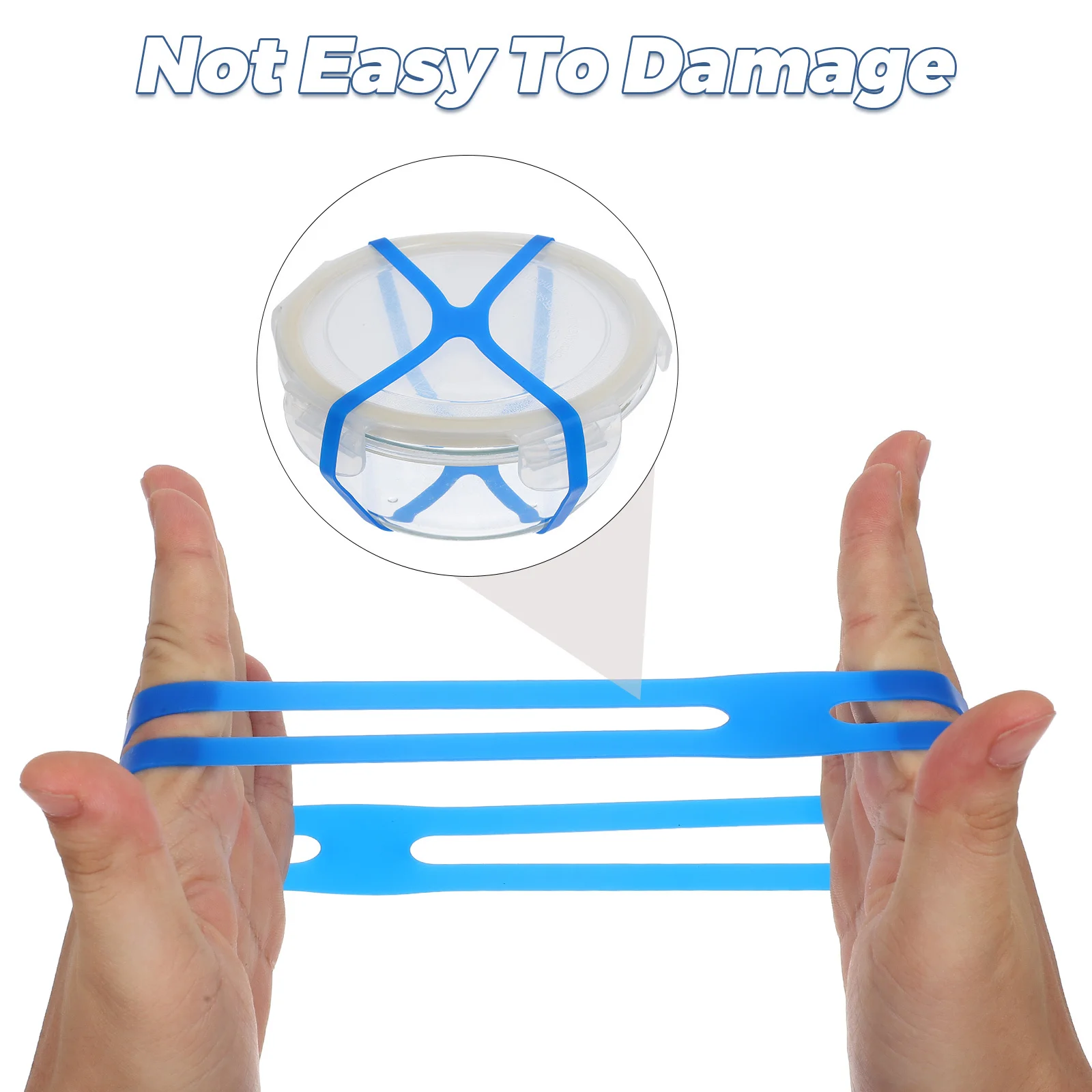 4 قطع من أشرطة أدوات المائدة المصنوعة من السيليكون المرنة على شكل حرف H أربطة مرنة قابلة لإعادة الاستخدام لتثبيت الصندوق والتخييم والطهي المحمول #6