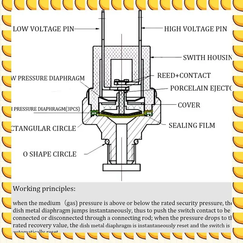 

BAAU Реле давления воздуха 120-150 PSI Реле давления 1/8 дюйма-27 NPT DC24V 12V Реле давления Воздушный компрессор Реле давления