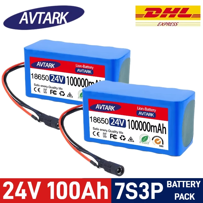 

Оригинальный литий-ионный аккумулятор 24 В 18650 7S3P, 100000 мАч, для электрического велосипеда, скутера, электрической инвалидной коляски, гарантия качества