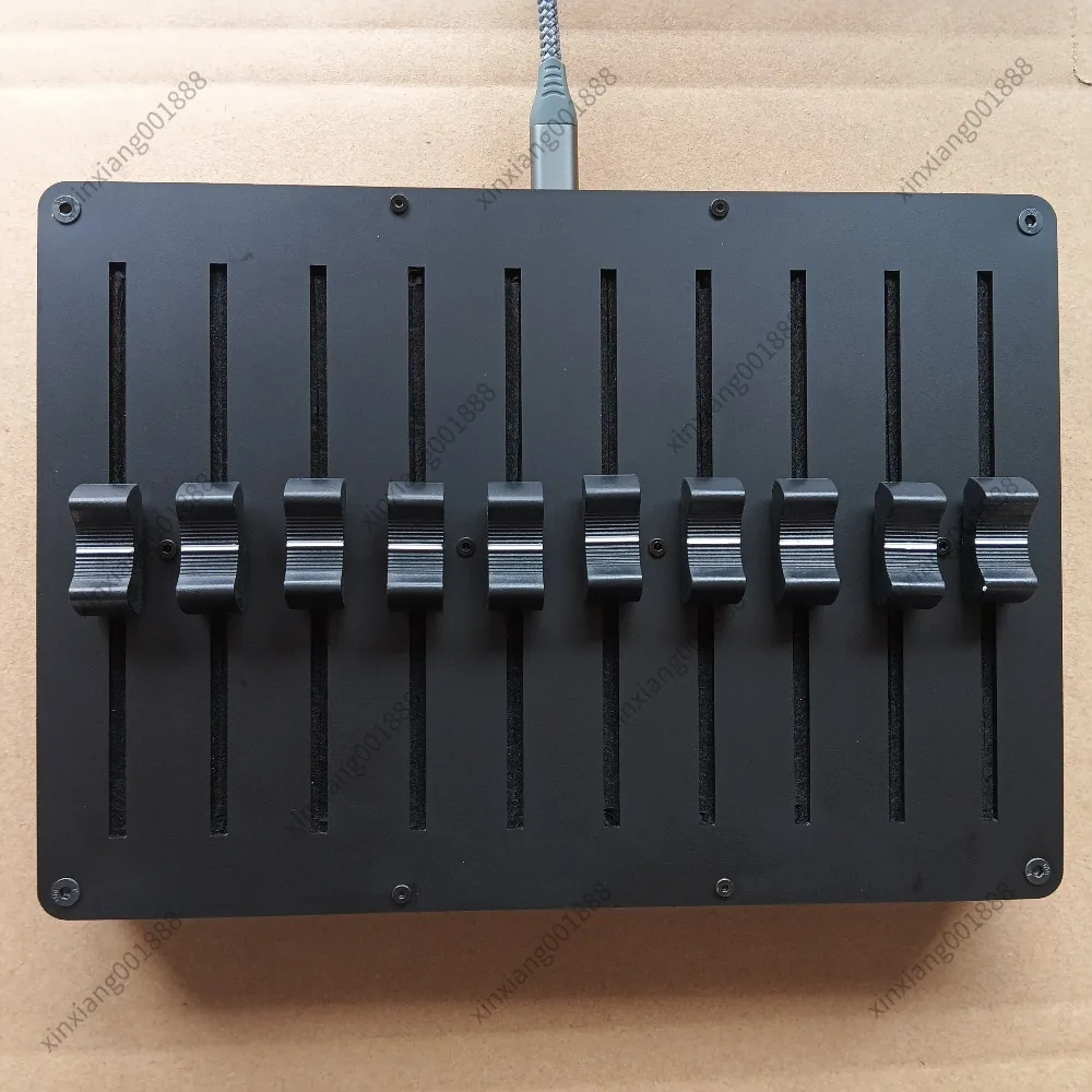 10-Channel Fader MIDI Controller Customizable CC Messages USB Interface for Music DAW Software