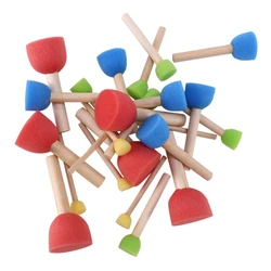 Surtido de pinceles de espuma, juego de pinceles de esponja para pintar 24/pkg, paquete de valor-6(1/2 pulgadas),6(3/4 pulgadas),6(1-3/16 pulgadas), gran oferta