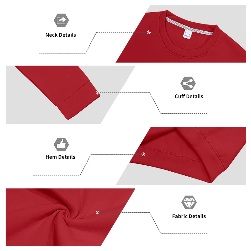 Einteiliger, locker sitzender, klassischer, mit Fleece gefütterter Rundhals-Langarm-Sweatshirt für Herren, warmes, winddichtes, lässiges Winter-Oberteil – Detail 22