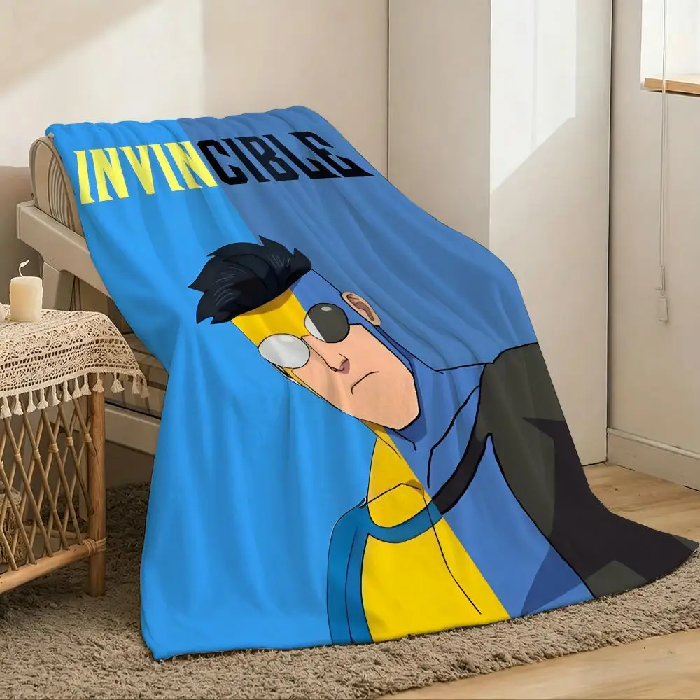 Invincible Throw Lightweight 240g Flannel Blanket Soft Skin-friendly for Summer Cooling