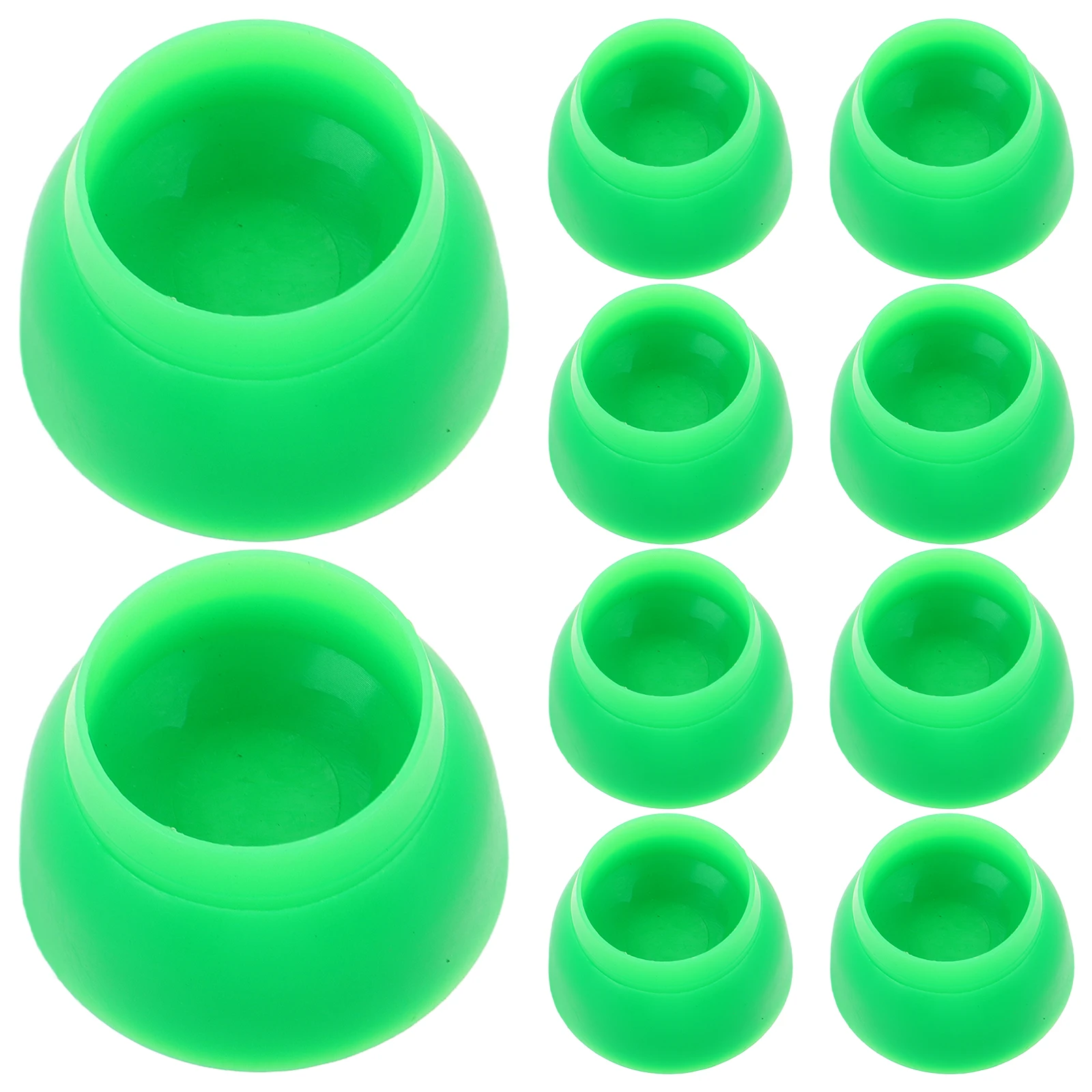 10-teilige Schrauben-Schiebekappen-Abdeckkappen für Kinder zur Befestigung von Naughty Castle aus grünem Kunststoff für Kleinkinder
