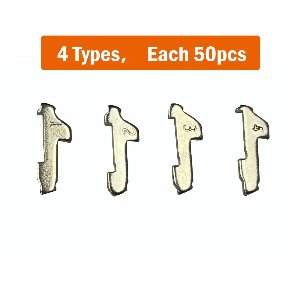 200Pcs/lot DAT17 Lock Plate for Subaru Flat Key for Car Lock Repair Accessories Car Lock Reed Plate 1 2 3 4 Type Each 50pcs