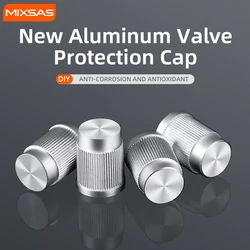 MIXSAS Alloy Car Wheels Tire Valve Caps 4/8PCS Dust Covers for Auto Motorcycle Bike Non-skid Valve Cap Car Accessories Universal