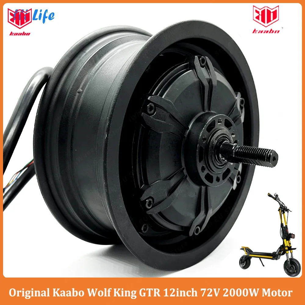 Original 72V 2000W Motor for Kaabo Wolf King GTR Electric Scooter 12inch 2000W Front Rear Engine for 72V 35Ah Kaabo GTR Scooter