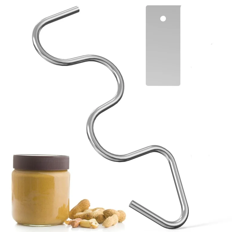 

Peanut Butter Stirrer-Mixer Tool,Multipurpose Stainless Steel Nut Butter Manual Churner Gadgets Jam Stirring Tools