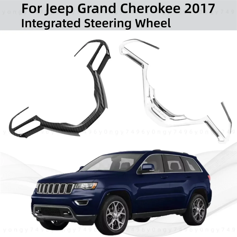 

Car Upgrade Stickers Styling Chrome Integrated Steering Wheel For Jeep Grand Cherokee 2017 Modification Decoration Accessories